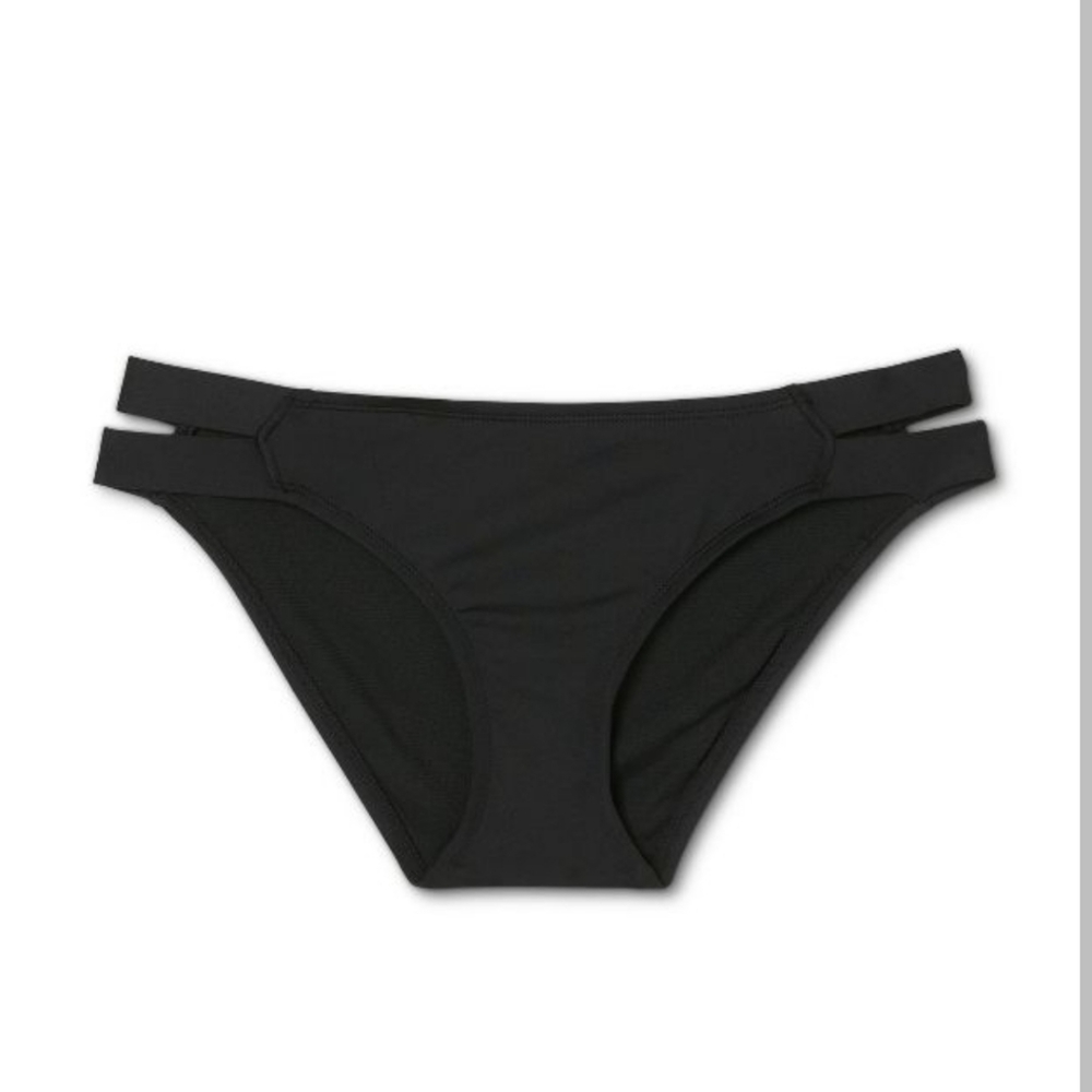 Women's Double Tab Medium Coverage Hipster Bikini Bottom - Kona Sol - Picture 4 of 7